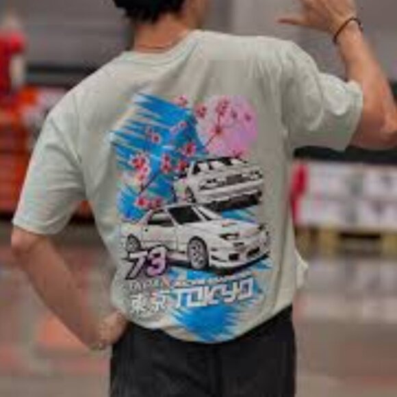 G-Star Raw 73 Tokyo Japan Racing Warrior Short Sleeve Graphic Tee Men's Medium - Picture 1 of 7